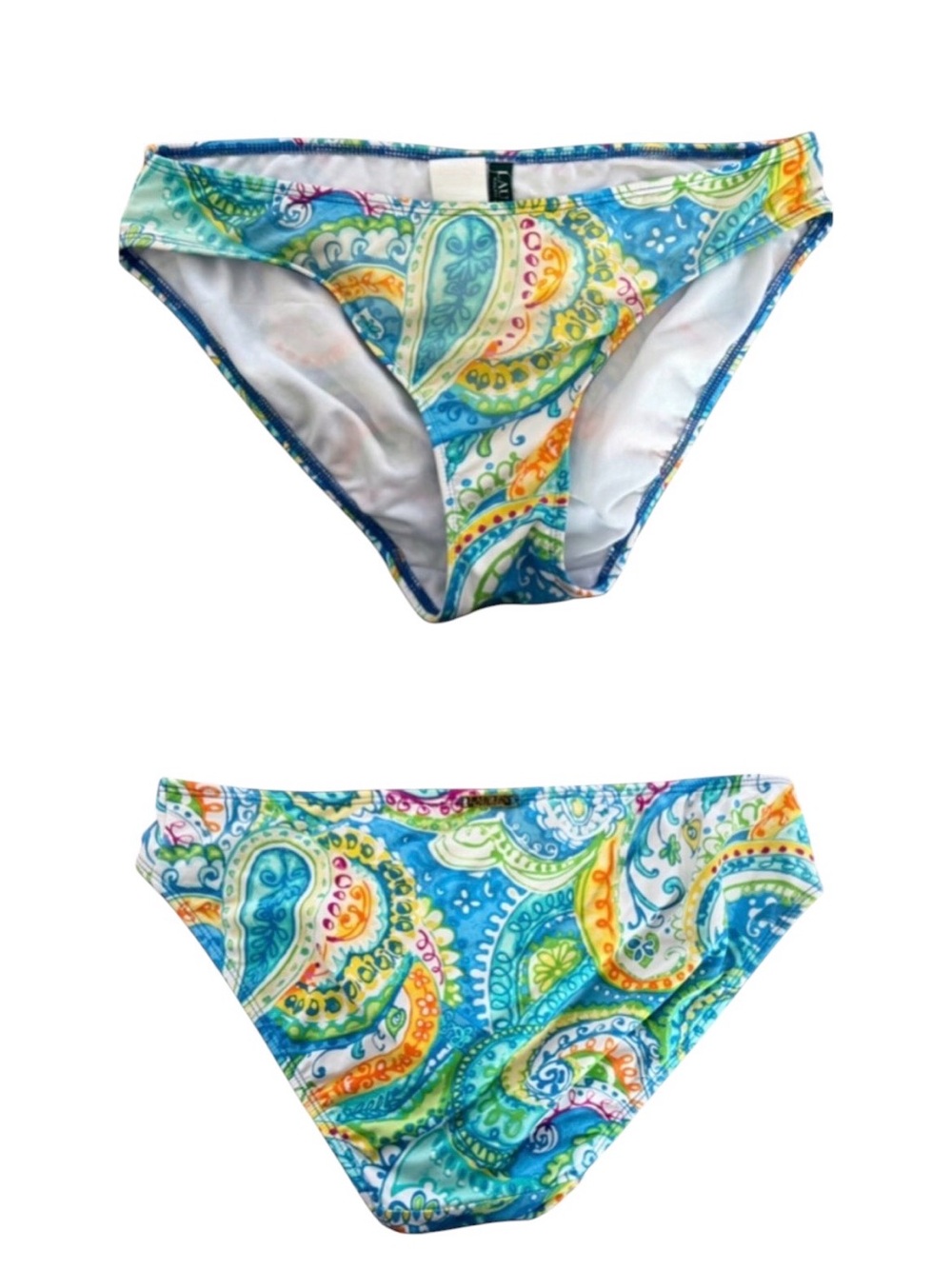 Lauren Ralph Lauren Maharaja Carnivale Paisley Hipster Bikini Bottom Size 6